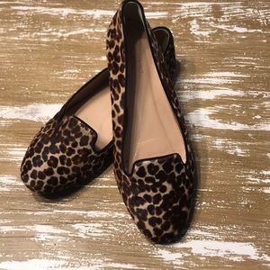 J Crew Leopard Print Loafer Calf Hair Sz. 7